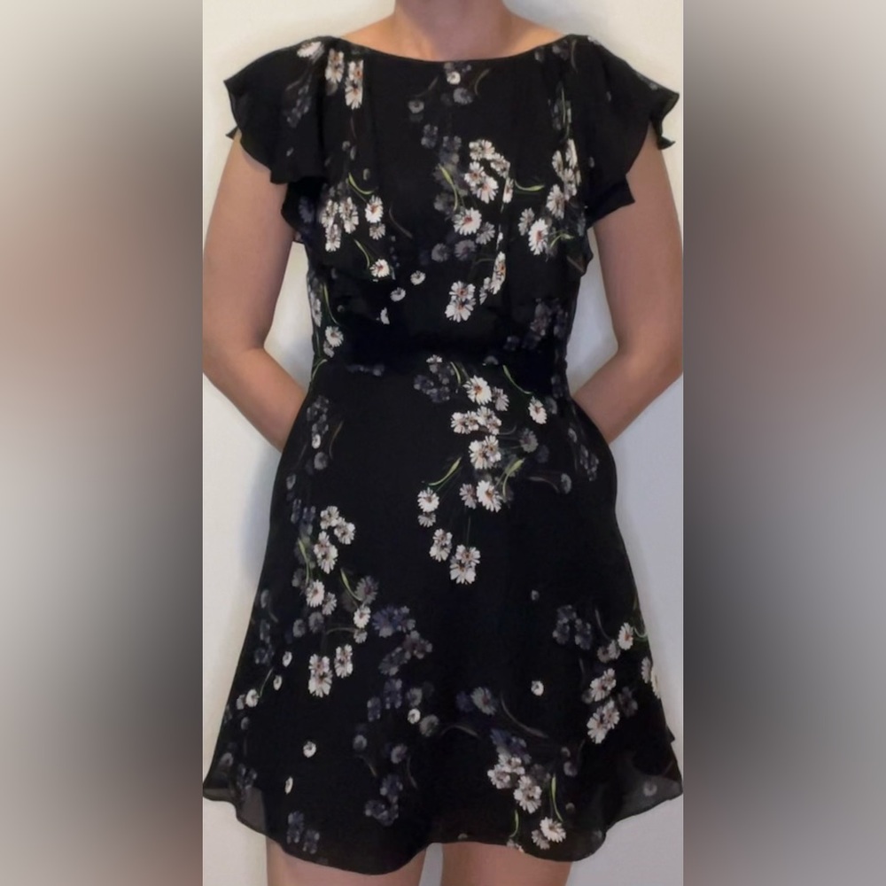 Juicy Couture Black Floral Mini Dress